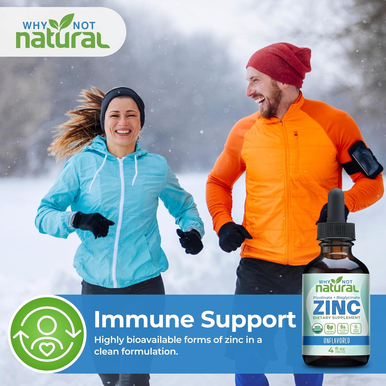 Detalle de Liquid Zinc Drops Supplement, 338 mg per bottle