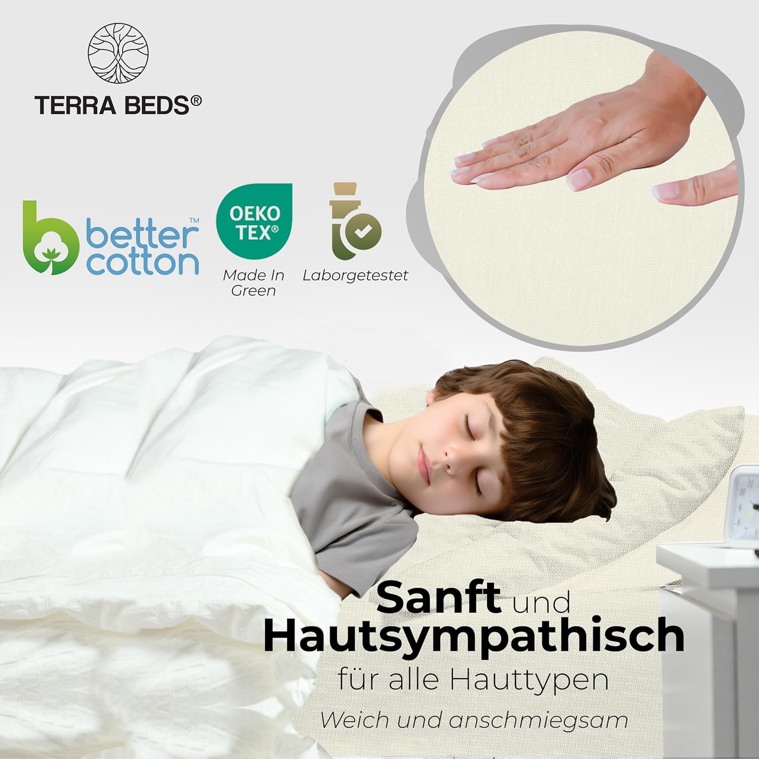 Thumbnail 2 de Terra Beds Premium Spannbettlaken 70x140 cm