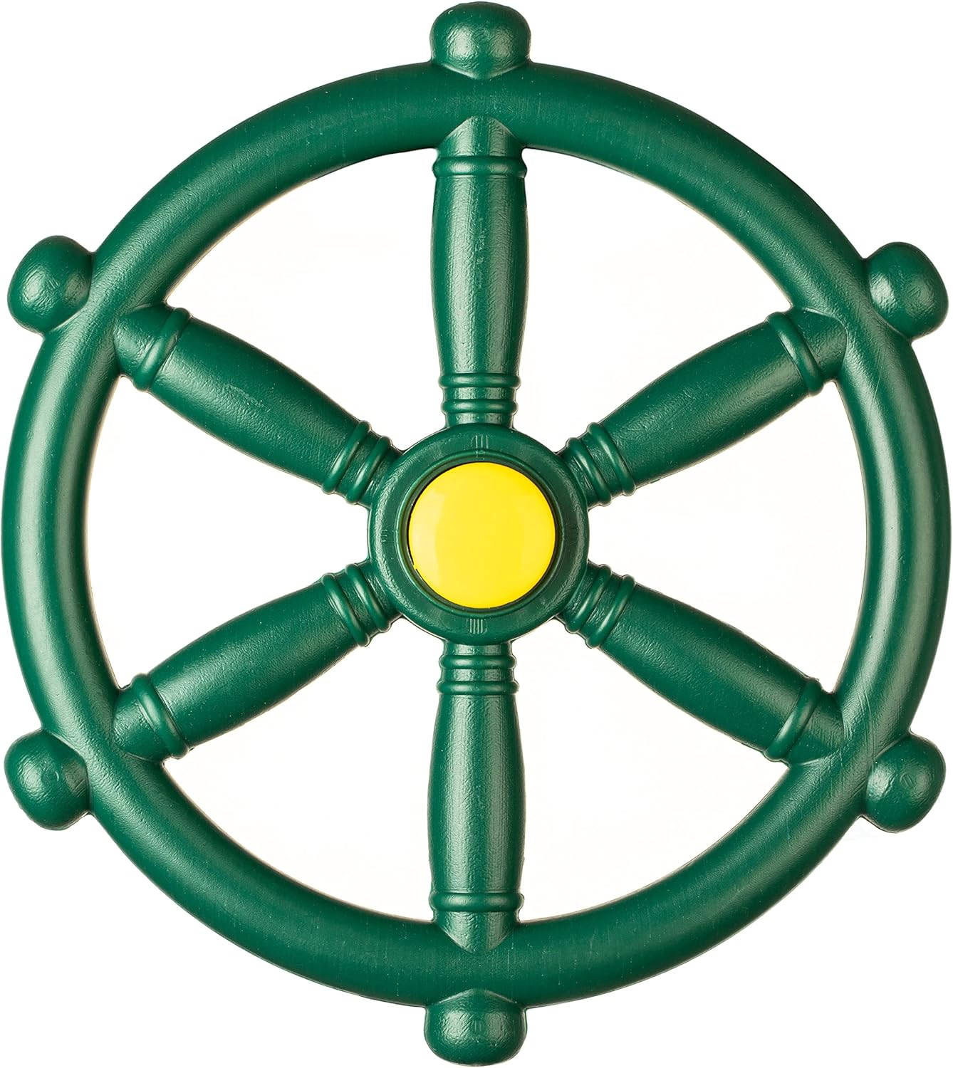 Green and Yellow Outdoor Playground Captain Pirate Ship Wheel Steering Wheel Accessory