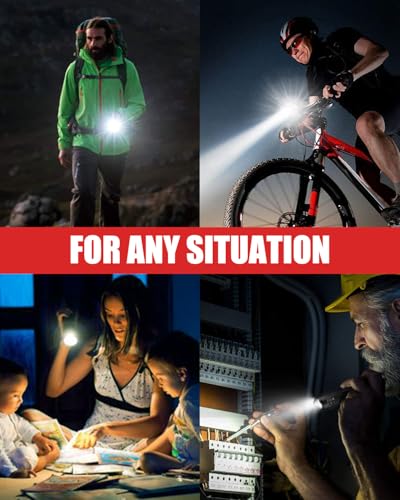 Detalle de Victoper LED Flashlight 2 Pack: Bright, Tactical, and Versatile for Outdoors