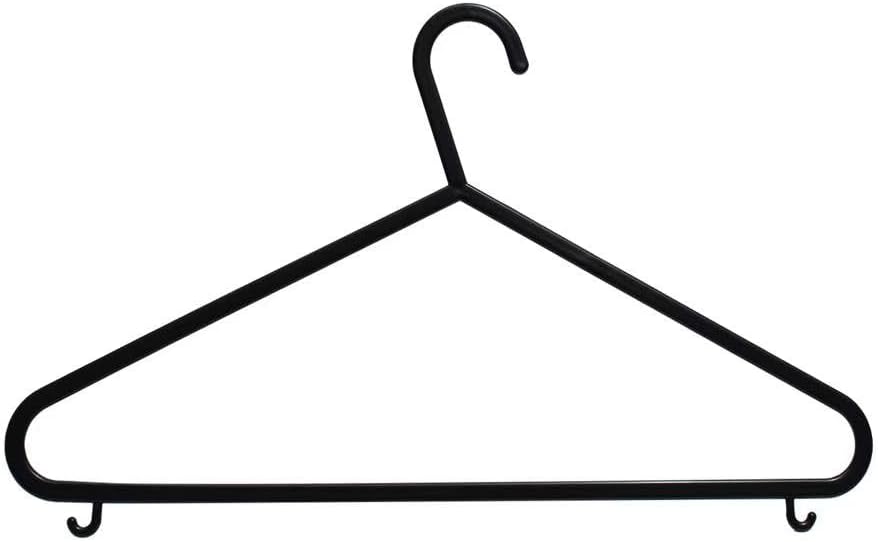 Detalle 2 de Requisite Needs pack of 100 adult coat hangers (strong plastic, non-slip, space-saving)