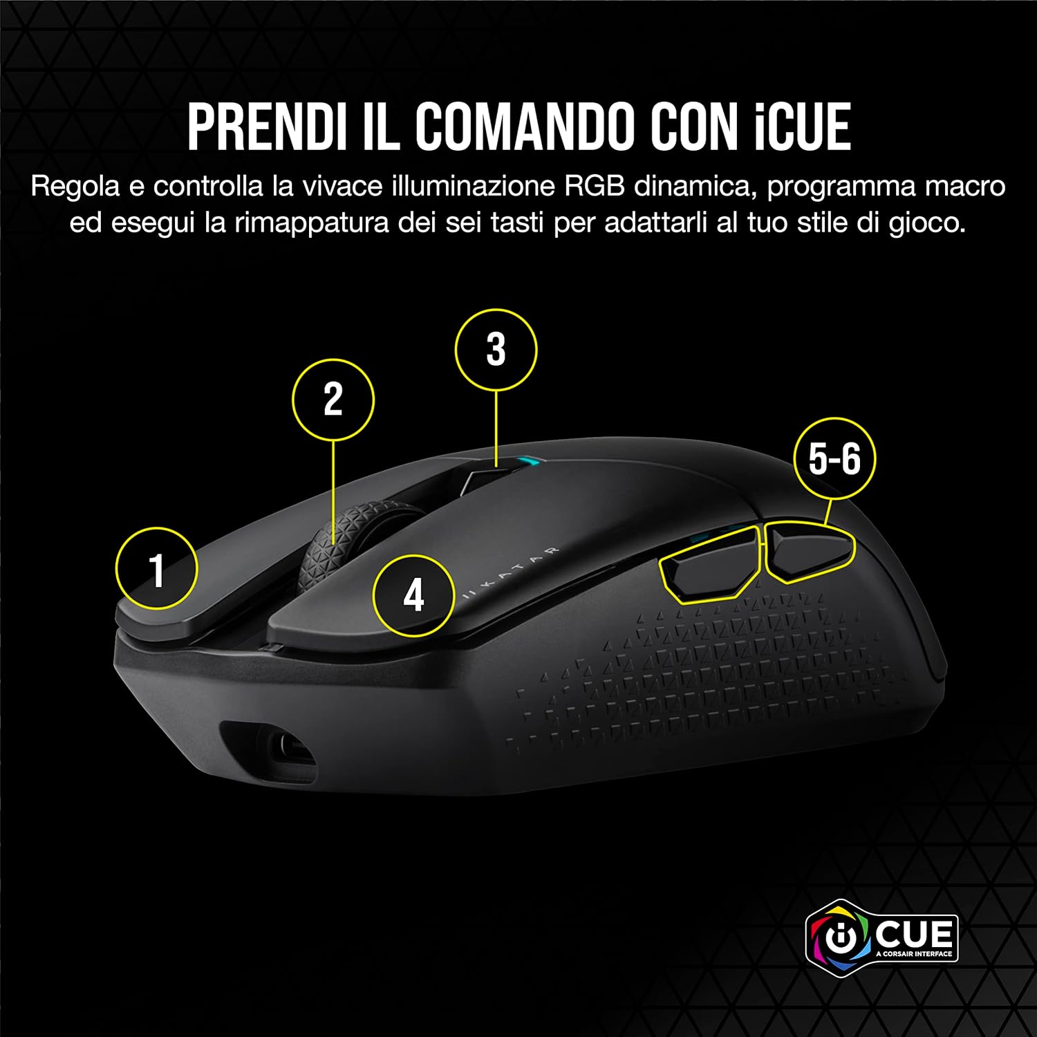 Thumbnail 3 de Corsair Katar Elite Wireless Mouse Gaming 69 g