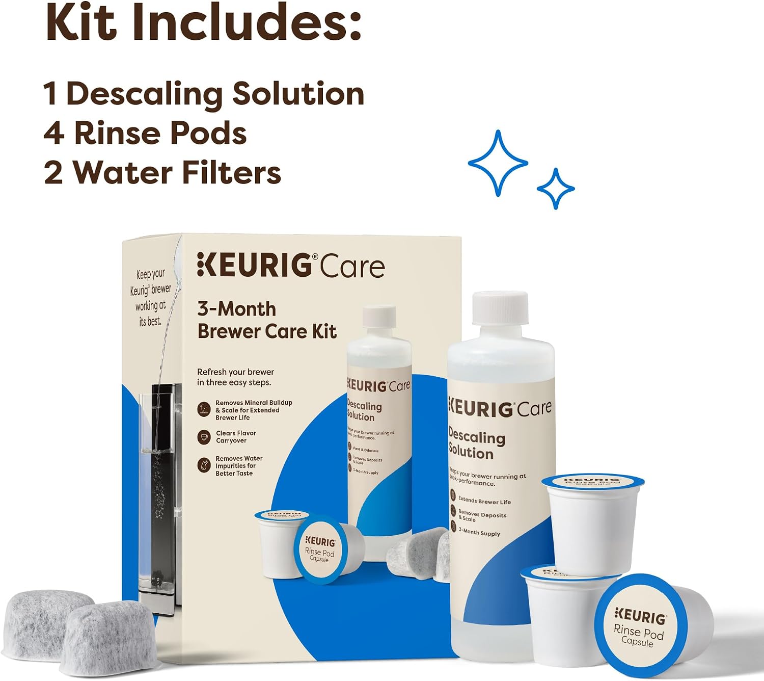 Detalle de Keurig 3-Month Brewer Maintenance Kit Review