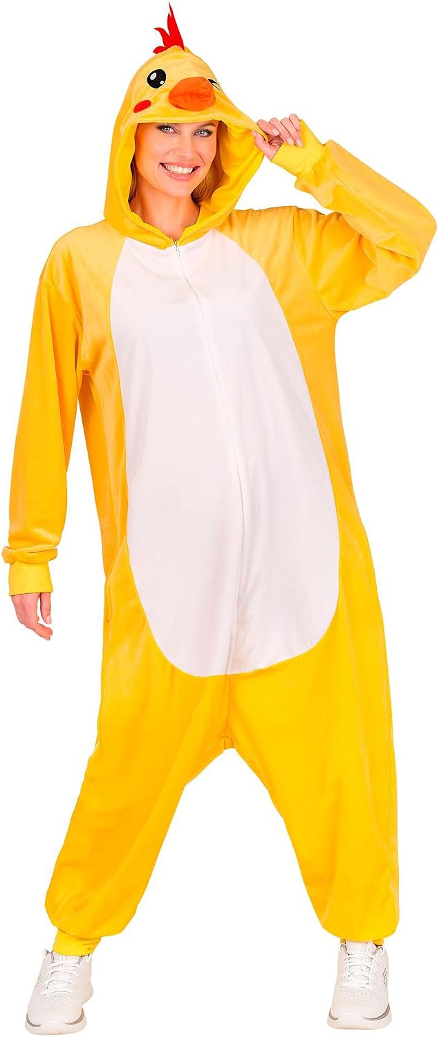 Detalle de W WIDMANN MILANO Party Fashion - Tierkostüm Jumpsuit Gelb mit Kapuze für Erwachsene