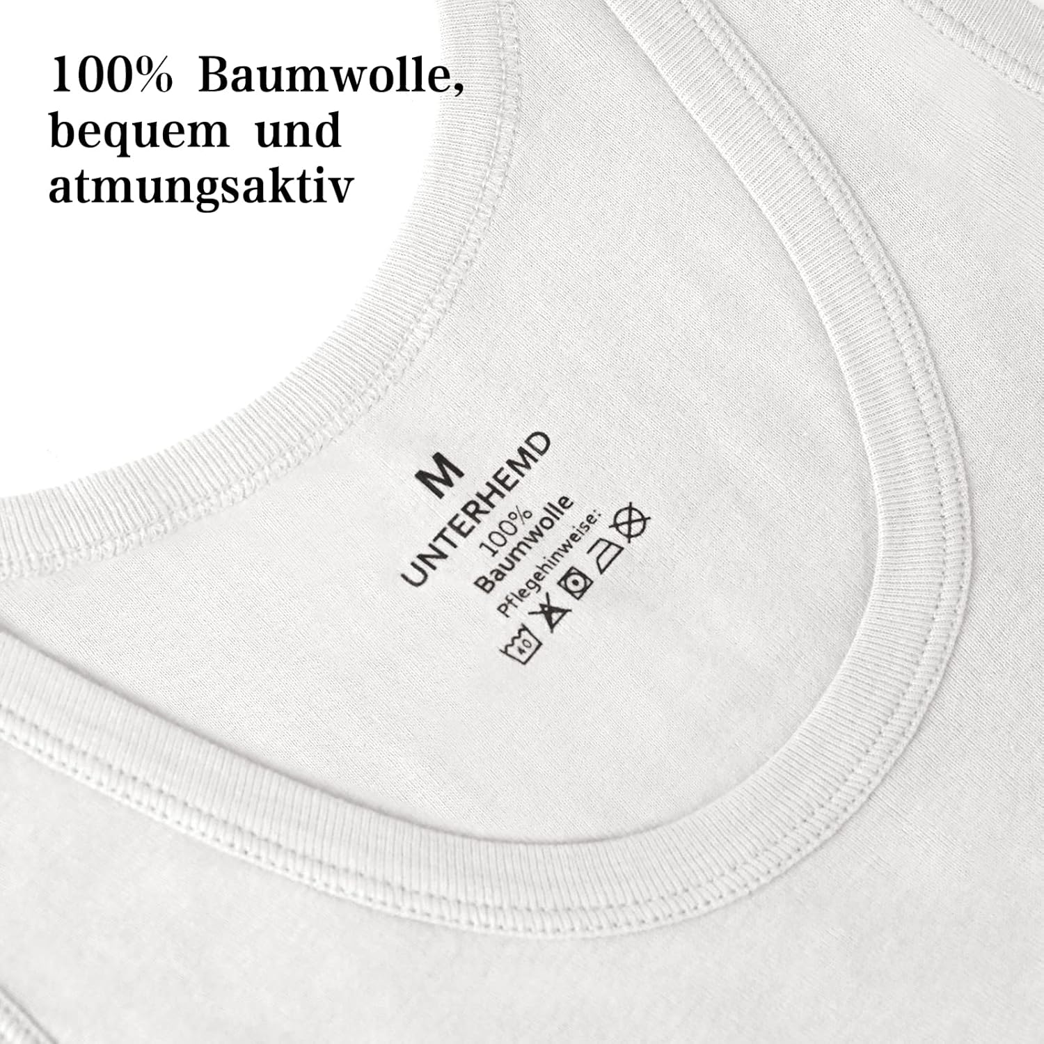 Thumbnail 2 de Smart Sir Unterhemd Herren 3/5er Pack Tank Top aus Baumwolle – Schwarz, Weiss, Mehrfarbig