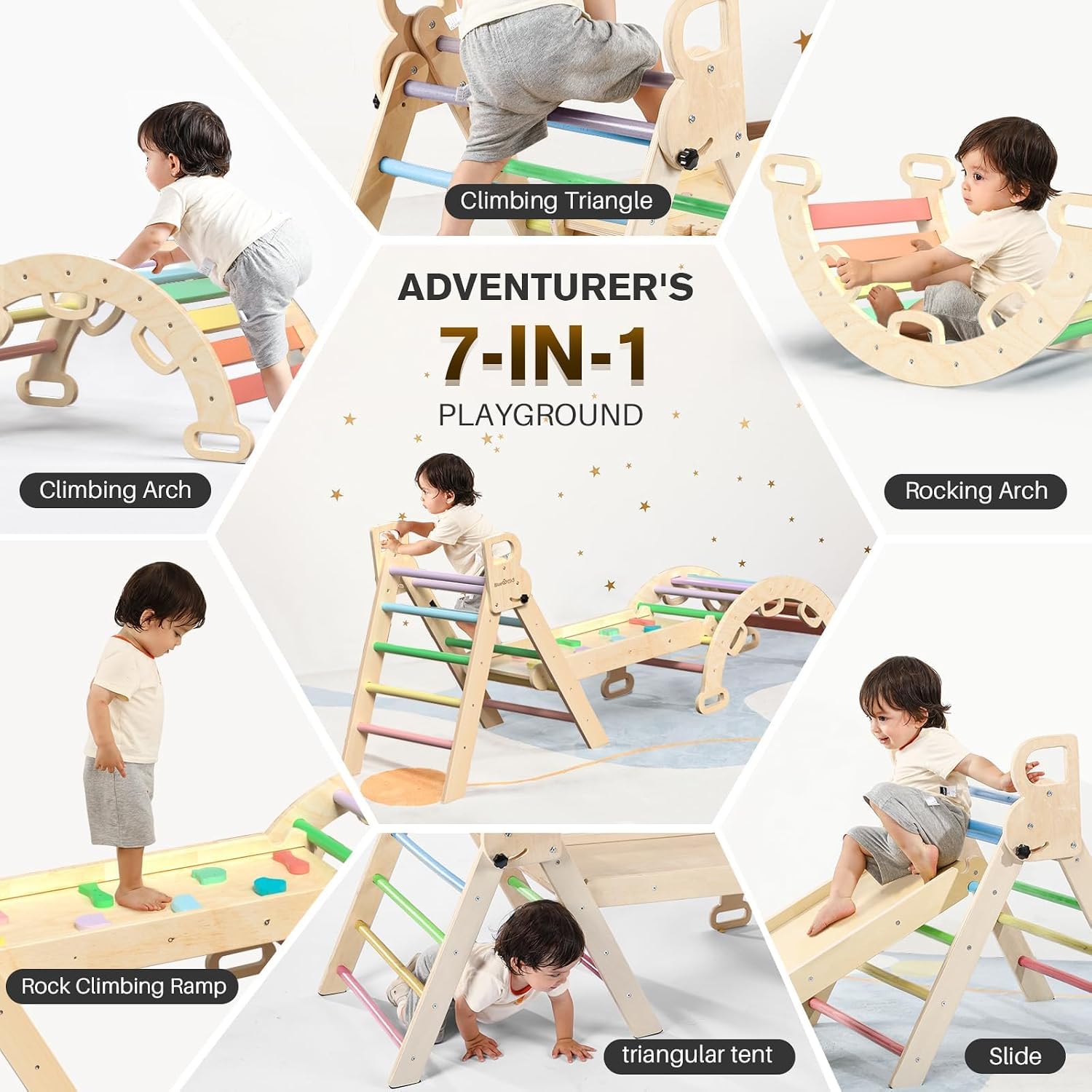 Thumbnail 6 de BlueWood Pikler Triangle Set 7-in-1
