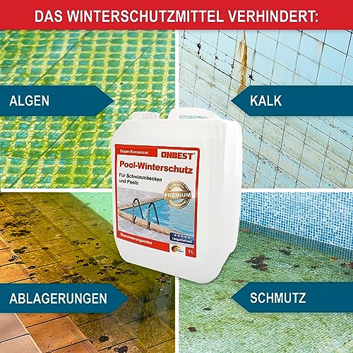 Thumbnail 1 de ONBEST Effektiver Pool-Winterschutz: Flüssiges Winterpflegemittel gegen Algen, Kalk & Verunreinigungen (3 L/5 L)