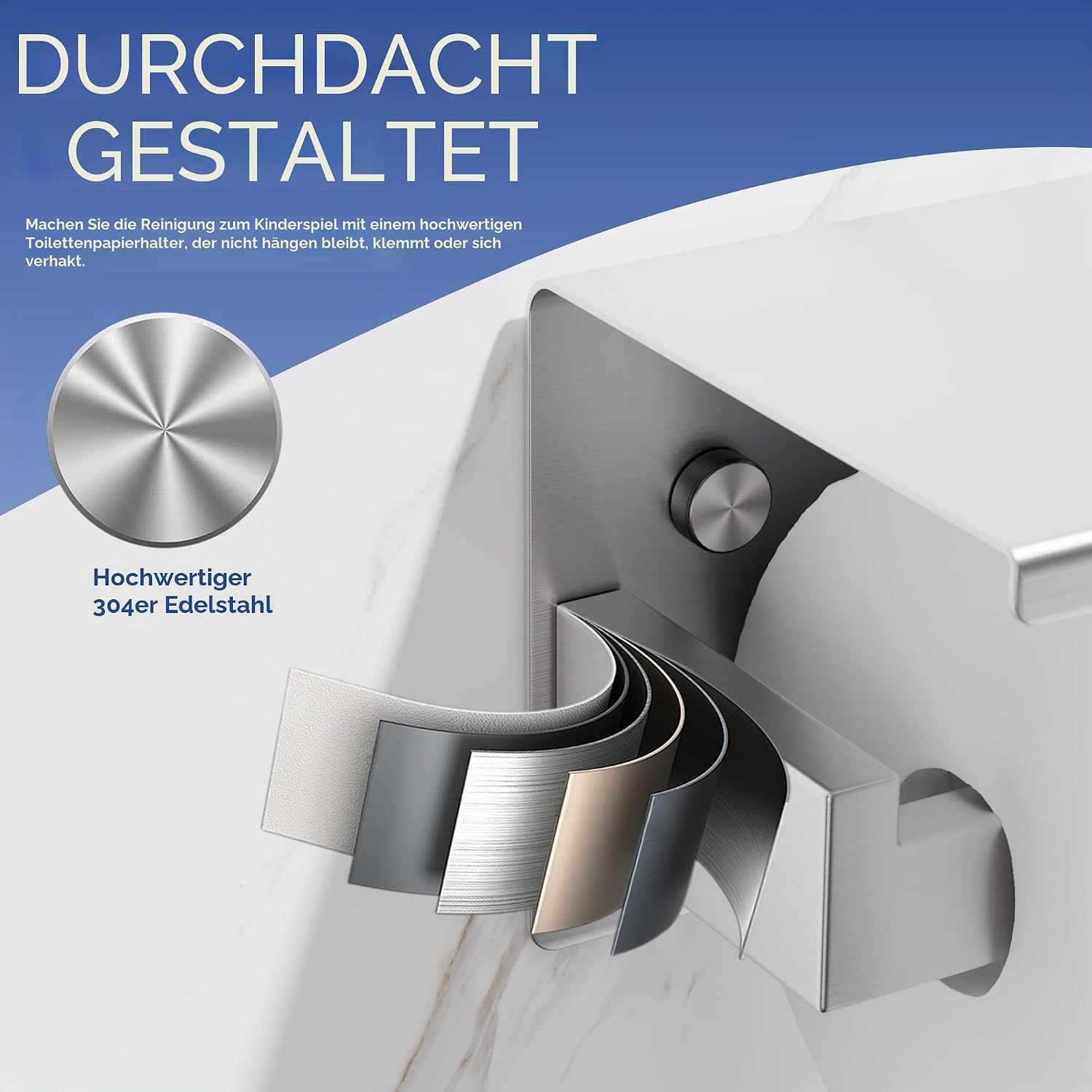 Thumbnail 4 de Aikzik Toilettenpapierhalter 304 Edelstahl
