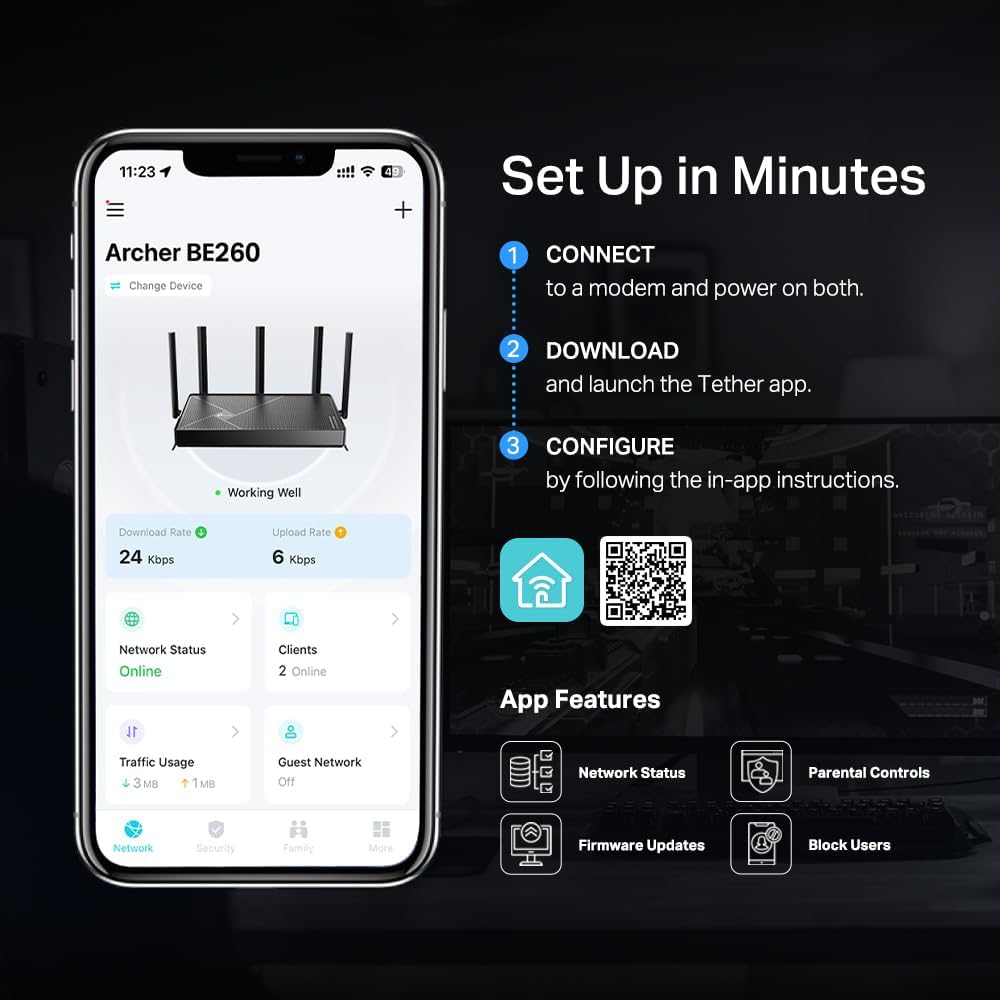 Thumbnail 6 de TP-Link Archer BE5000 WiFi 7 Router 5Gbps