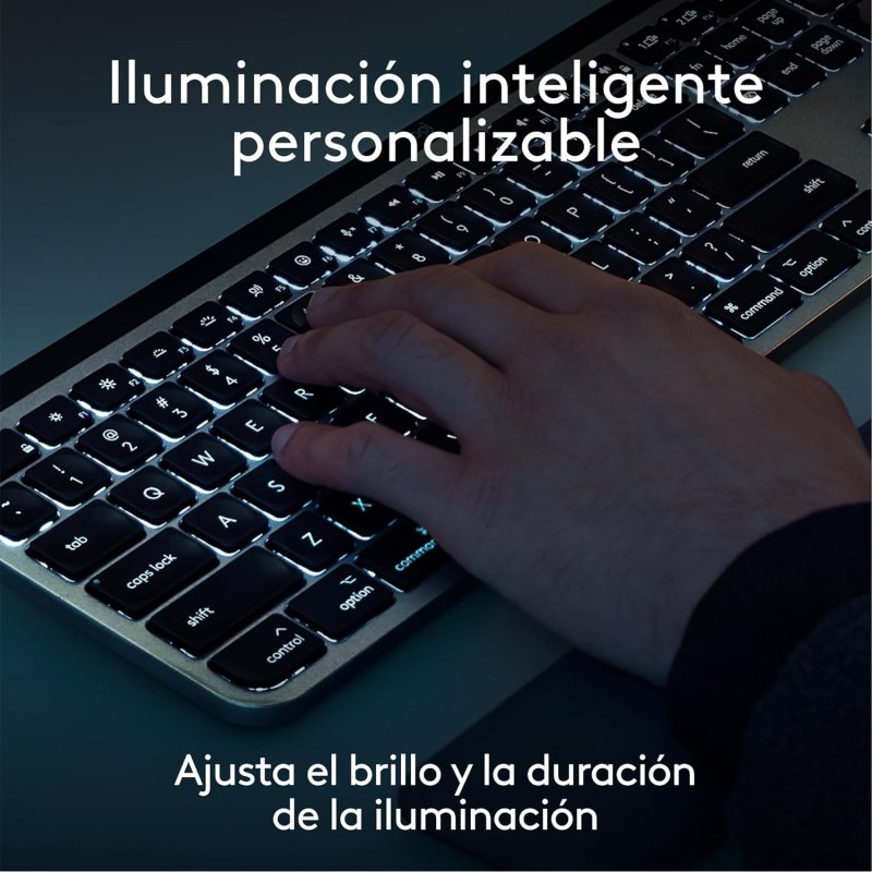 Detalle de Logitech MX Keys S Teclado Inalámbrico para Mac