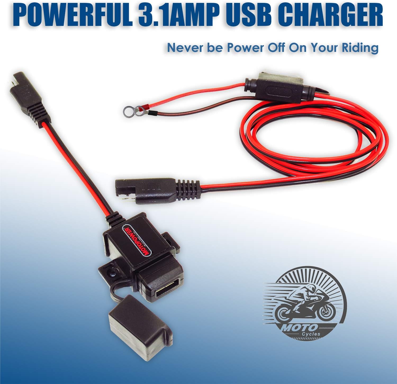 Detalle 2 de MOTOPOWER MP0609A caricatore USB 3,1 A 🏍