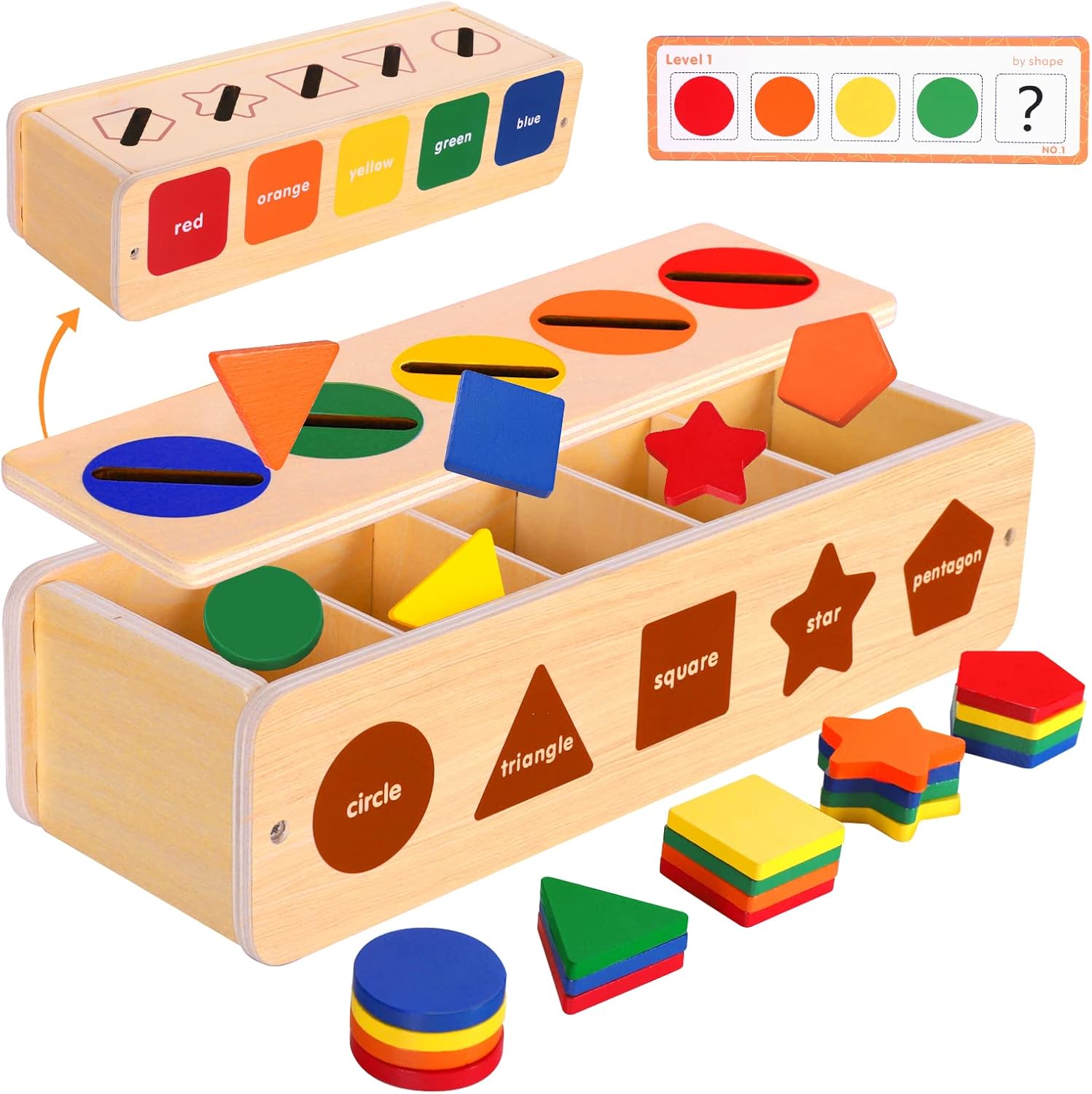 Detalle de LZDMY Montessori toddler sorting toys