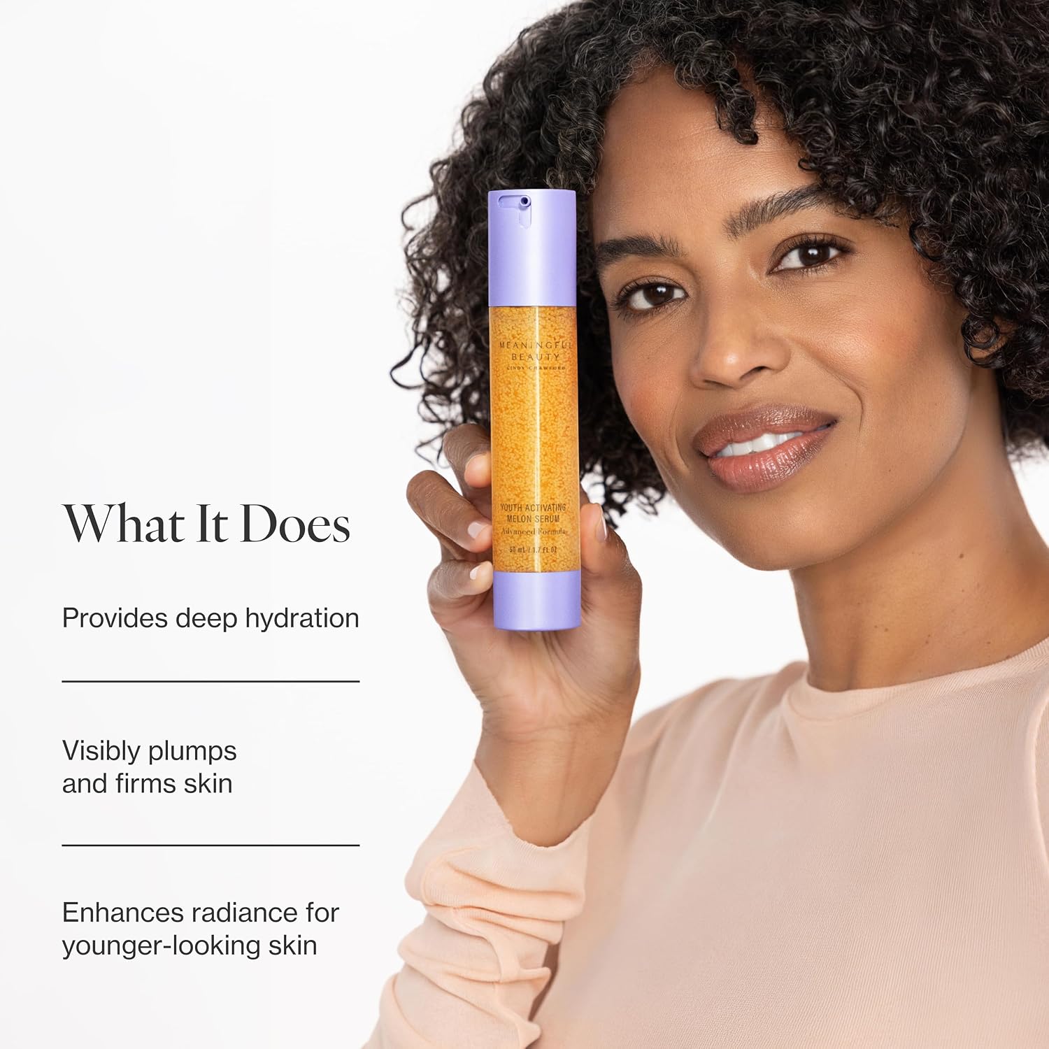 Detalle 2 de Meaningful Beauty Youth Activating Melon Serum with Hyaluronic Acid