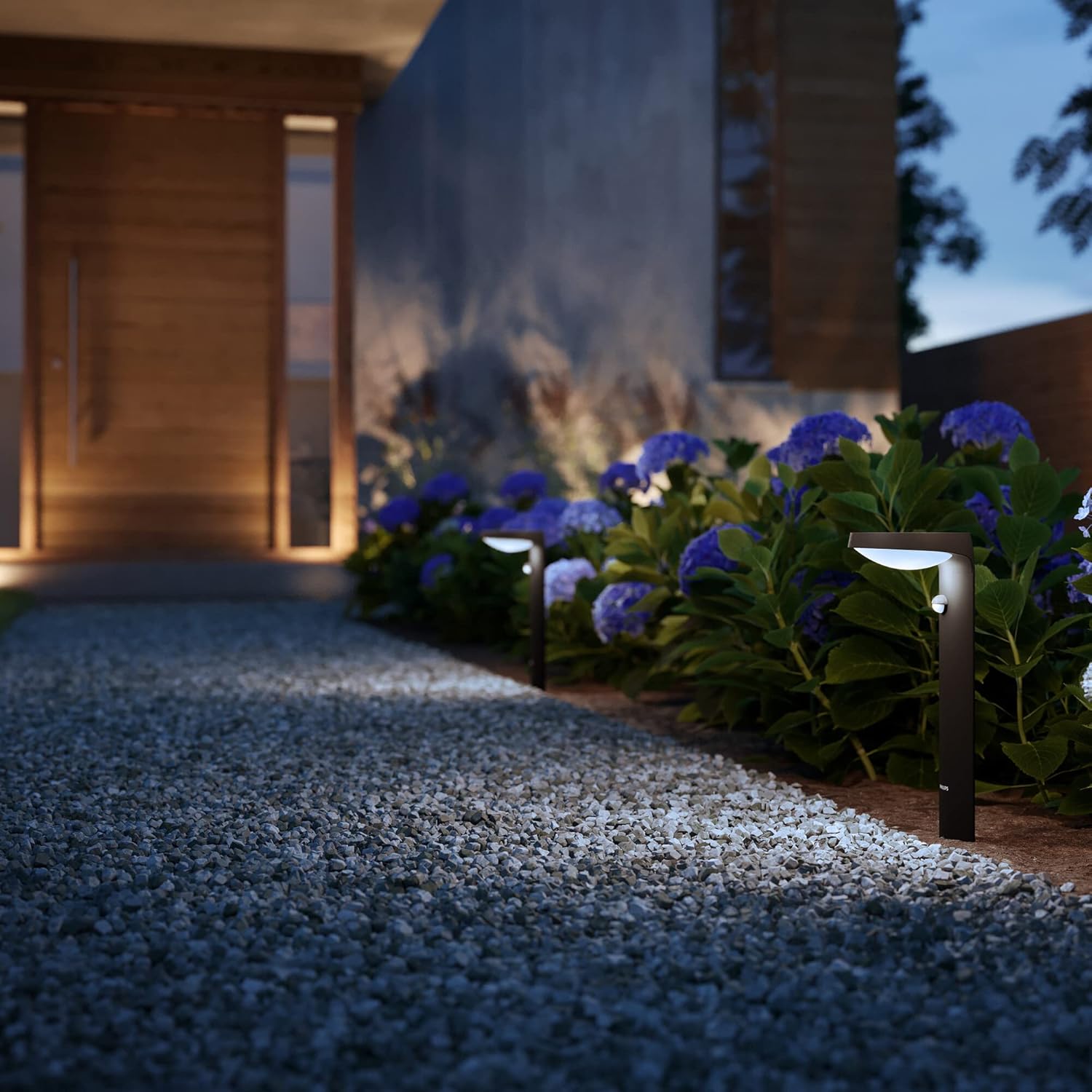 Thumbnail 1 de Philips LED Tyla paletto alto da esterni a energia solare con sensore di movimento e IP44 (1,2W)