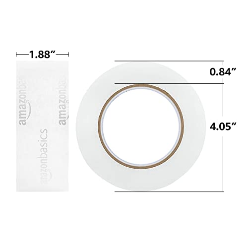 Detalle de Amazon Basics 6 unidades de Cinta de Embalaje para Mudanza y Almacenamiento, 4,7 cm x 99,6 m, Transparente