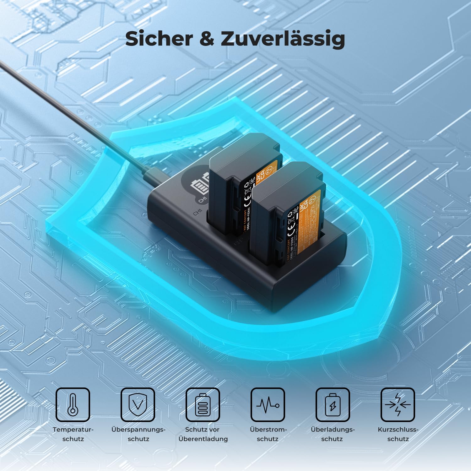Thumbnail 5 de K&F CONCEPT NP-FZ100 2600mAh Akkus