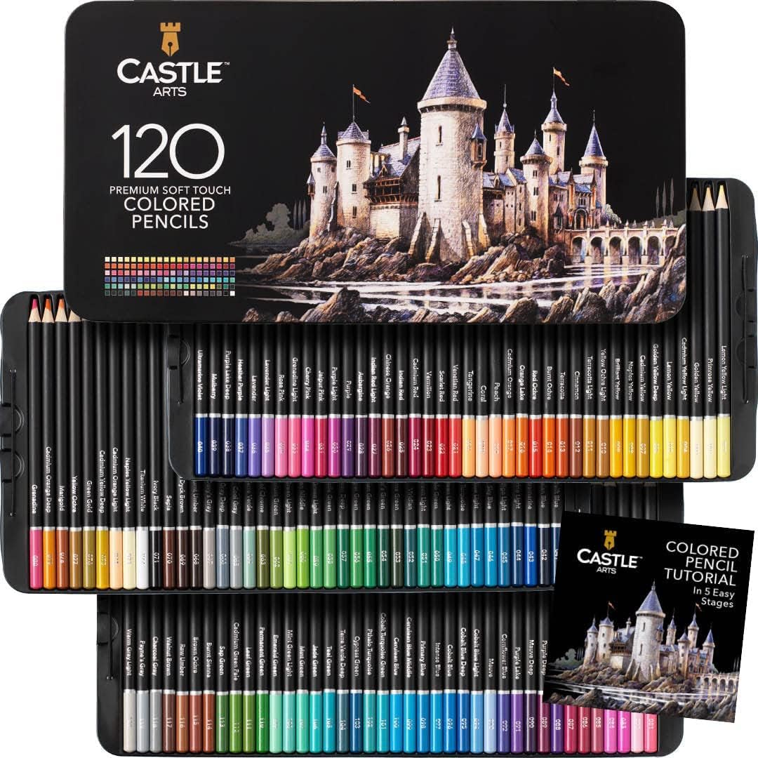 Detalle de Castle Art Supplies 120 Buntstifte Set ✏