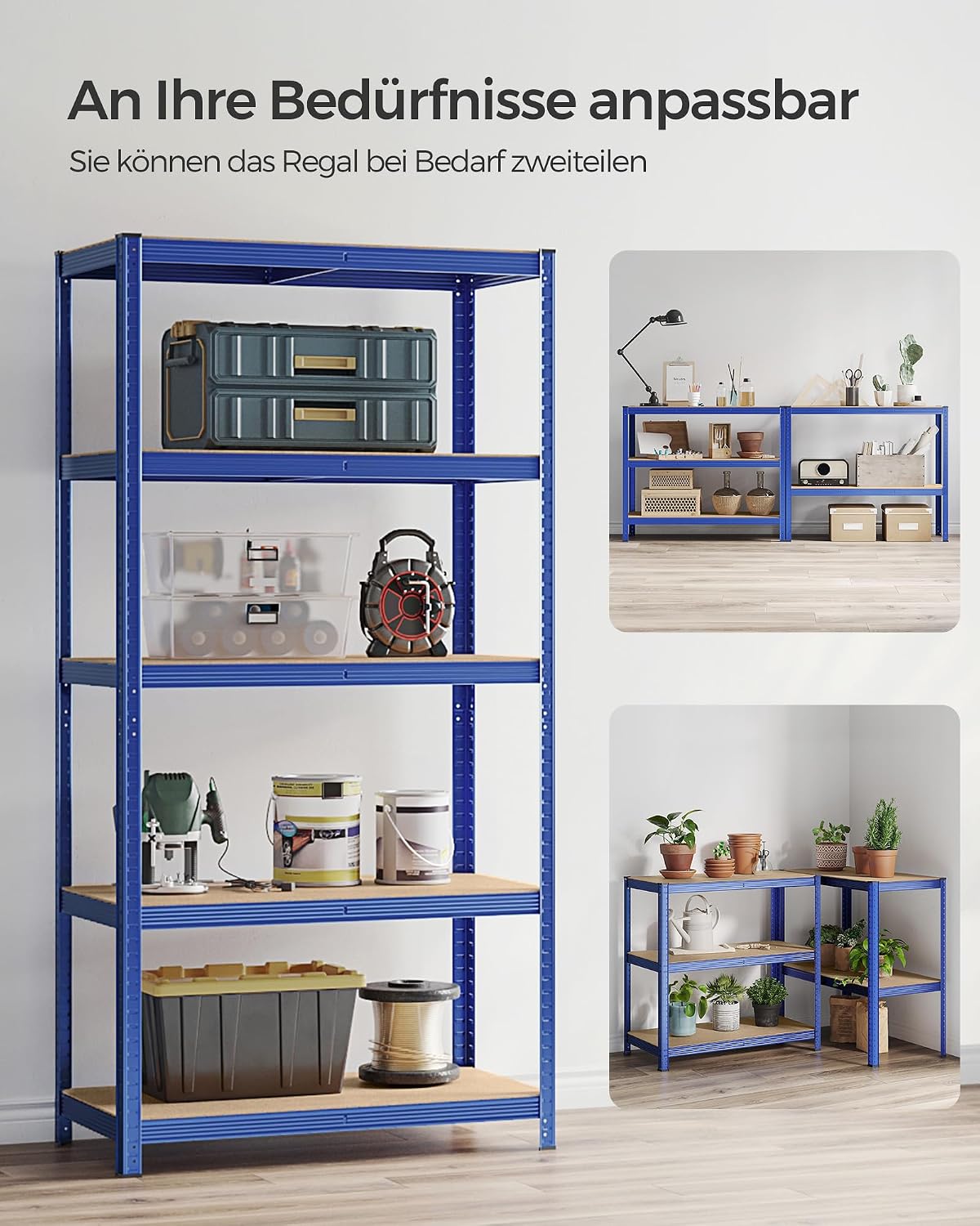 Thumbnail 6 de SONGMICS Schwerlastregal 2er Set 600 kg