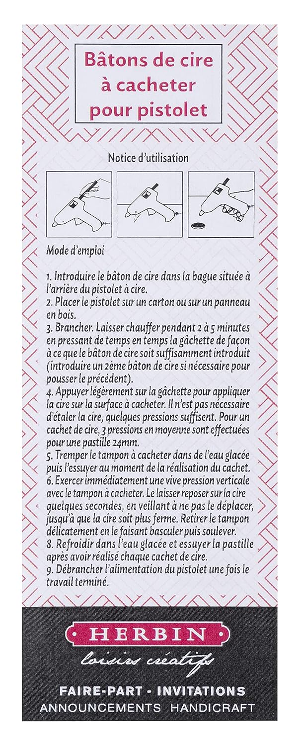 Thumbnail 1 de Herbin 35801T Ceralacca Extra Bianco – Bastoncini di cera per inviti 15,4 × 4,5 × 1 cm