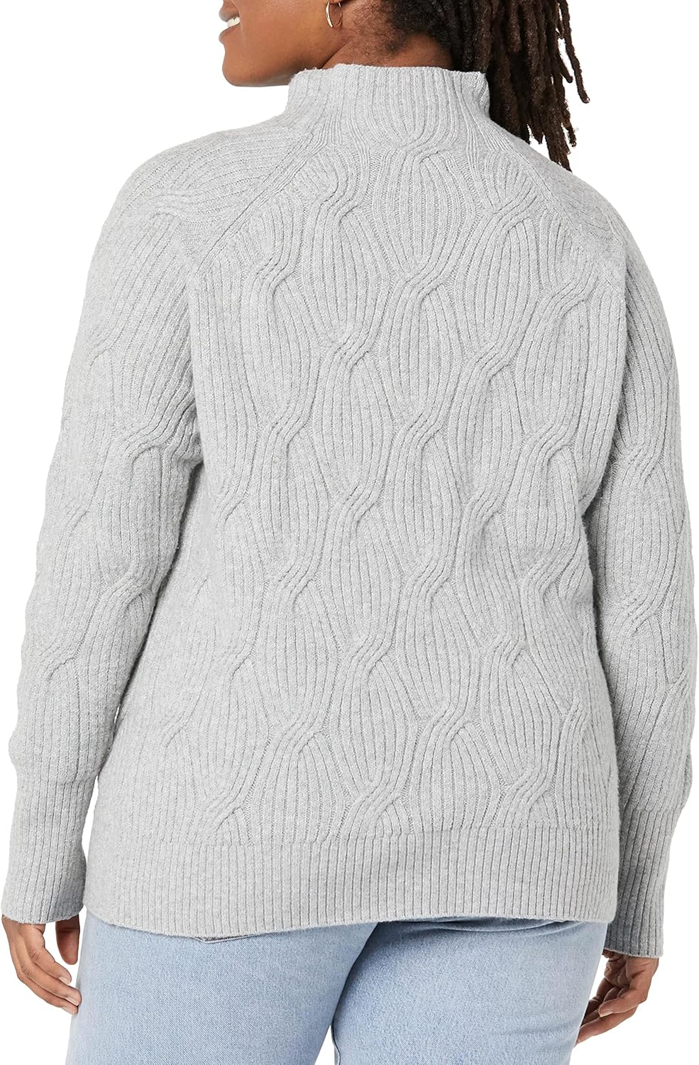 Thumbnail 3 de Amazon Essentials Women's Soft Touch Cable Knit Funnel Neck Chunky Jumper