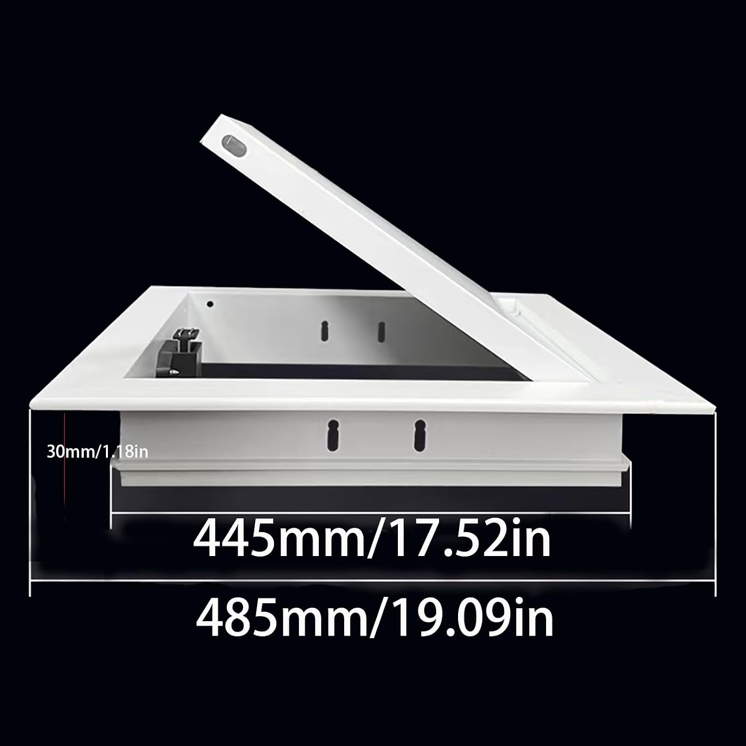 Detalle 2 de Ankuce MDOOR Galvanized Steel Access Panel Door, White Powder-Coated