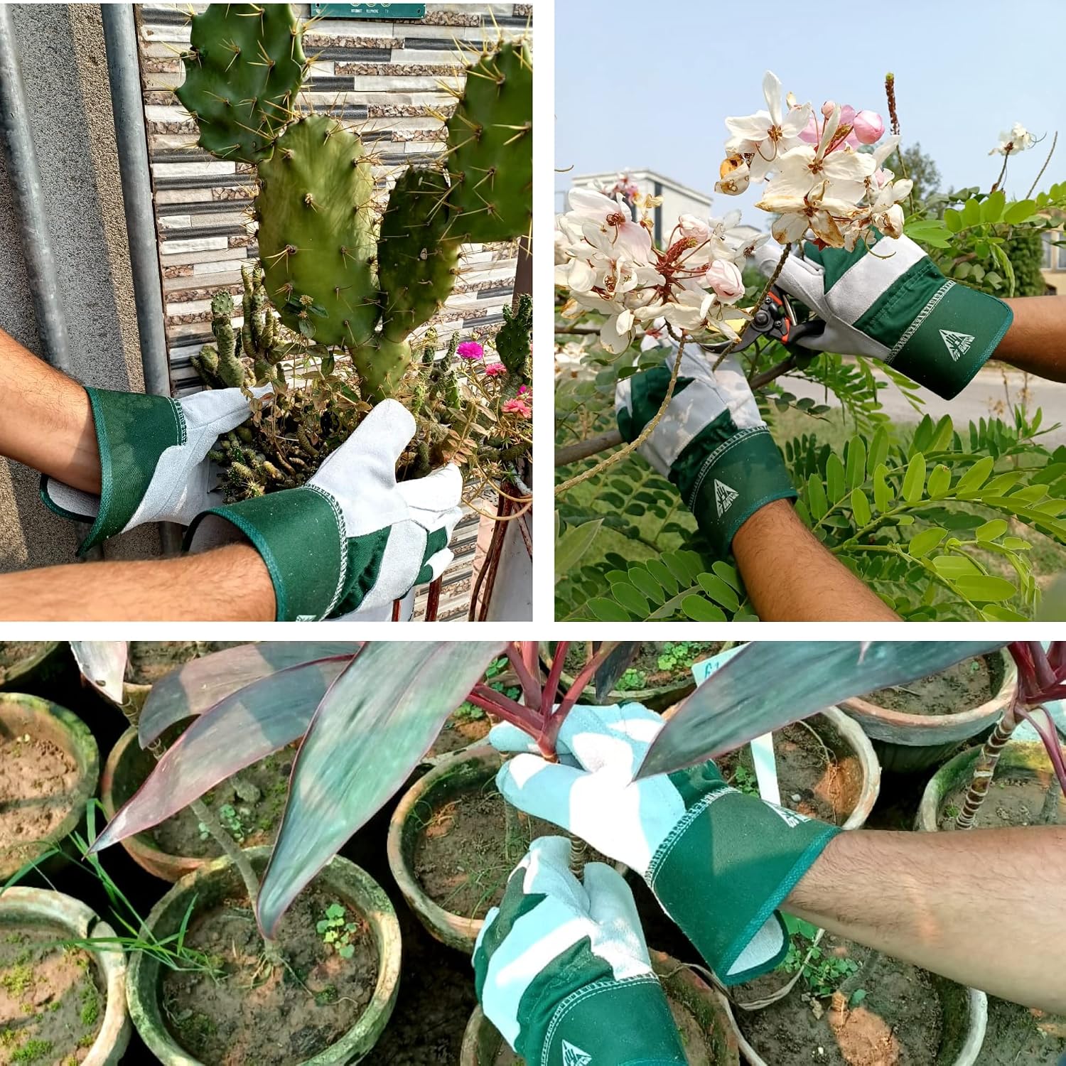 Thumbnail 6 de ITC Gardening Gloves for Men & Women: Heavy Duty Leather, Thornproof and Breathable