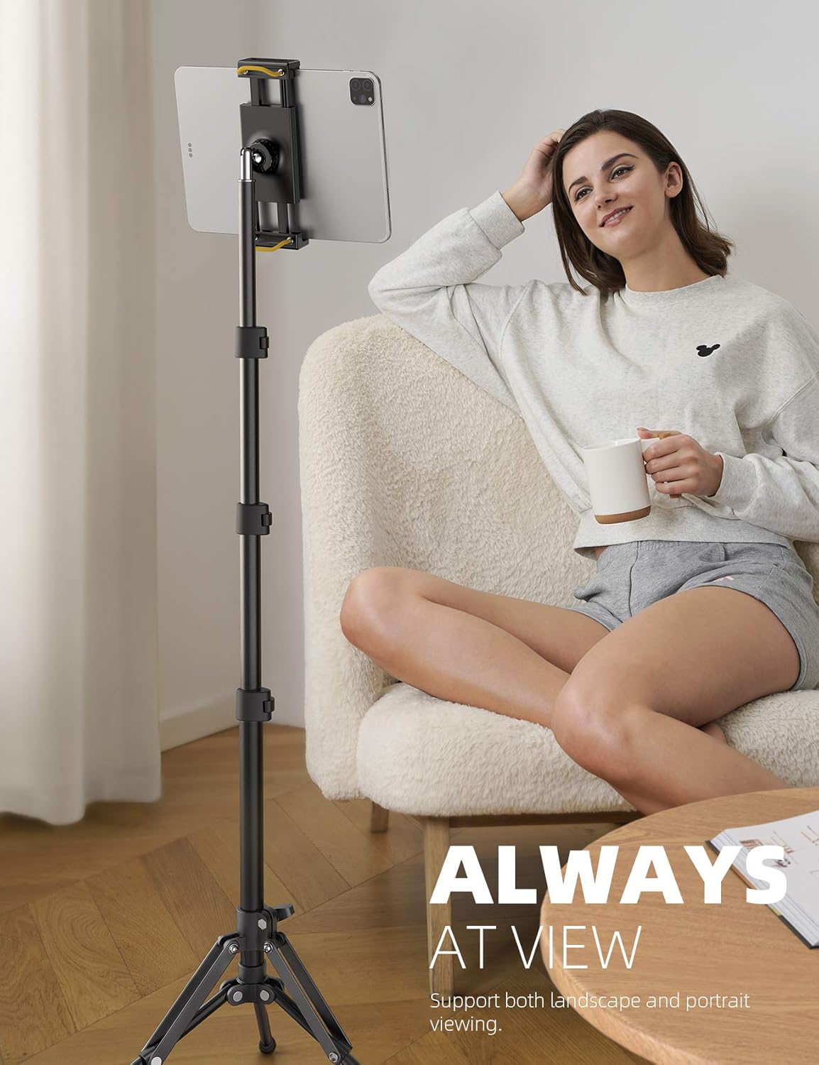 Thumbnail 1 de Lamicall iPad Tripod Stand 65" adjustable height