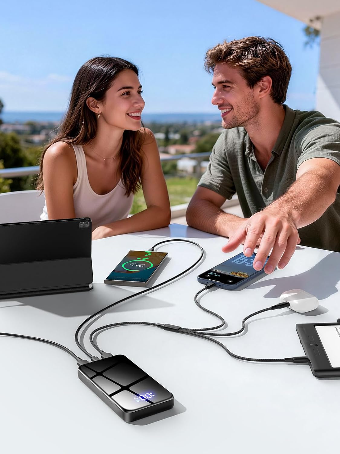 Thumbnail 6 de Power Bank 26.800 mAh mit Schnellladefunktion (bis 22,5 W) & LED-Display – tragbarer Akku für Reisen und Outdoor