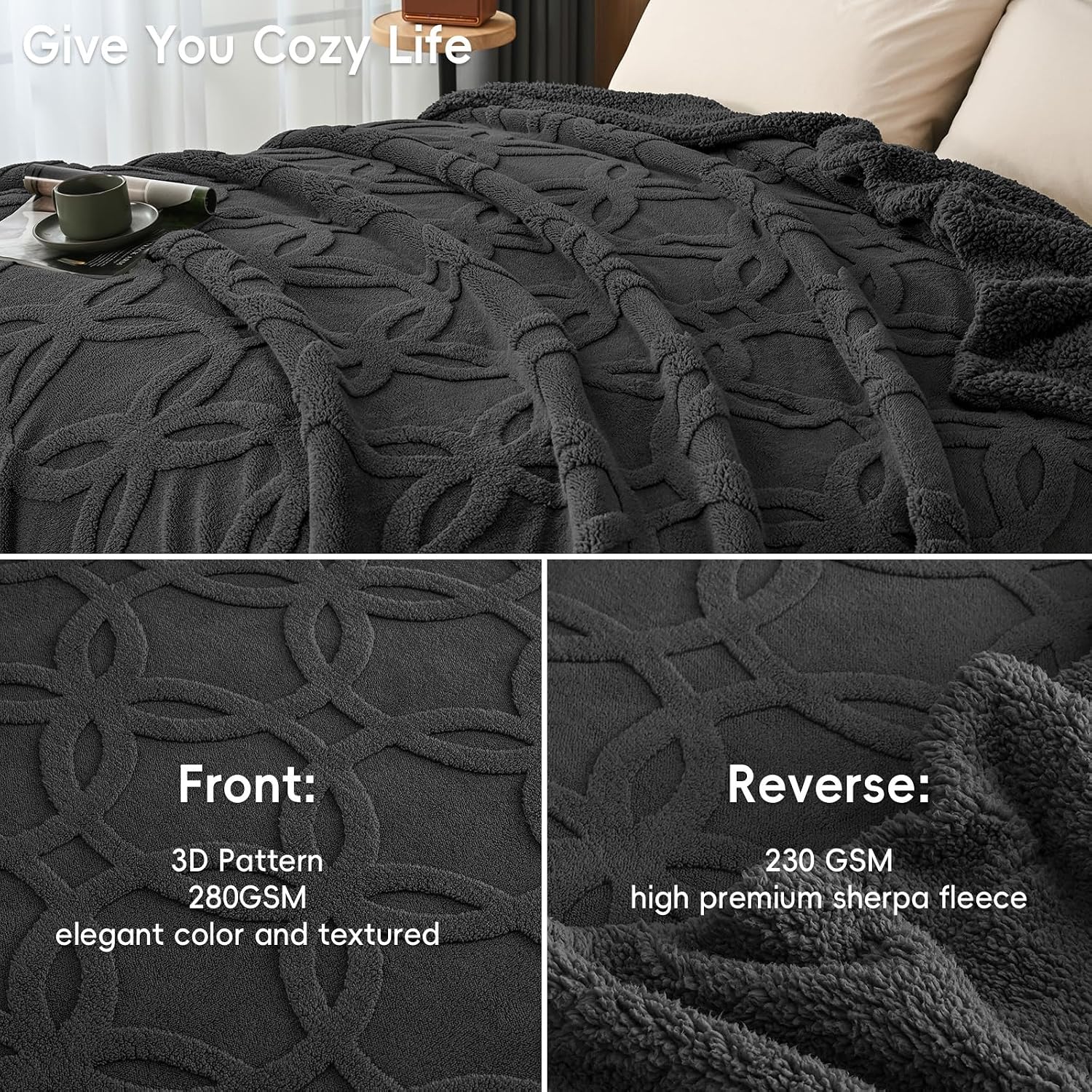 Detalle 2 de PHF Sherpa Blanket, 90" x 90