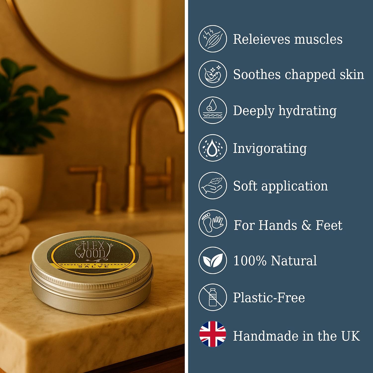 Detalle de The Ilex Wood Vegane Kräutersalbe Geschenkset 3×100 ml