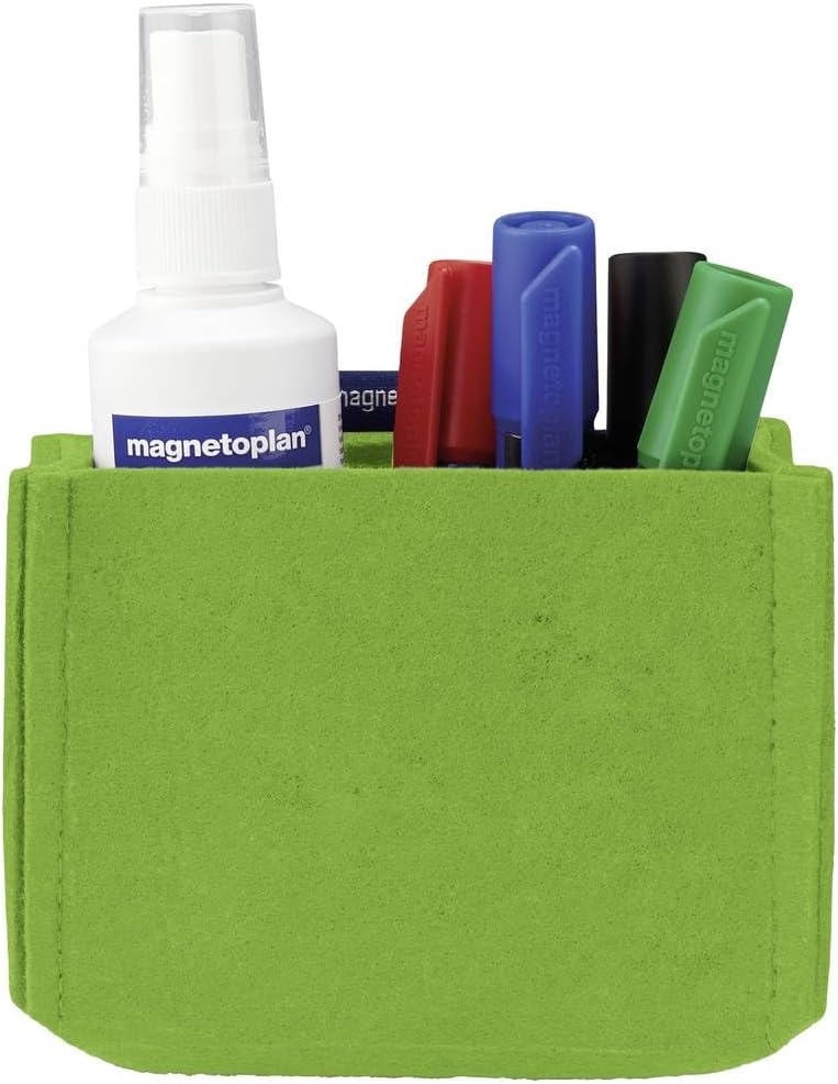 Detalle de magnetoplan magnetoTray ecoAware Gr�n – magnetischer Schreibtisch-Organizer aus 100% recyceltem PET-Filz
