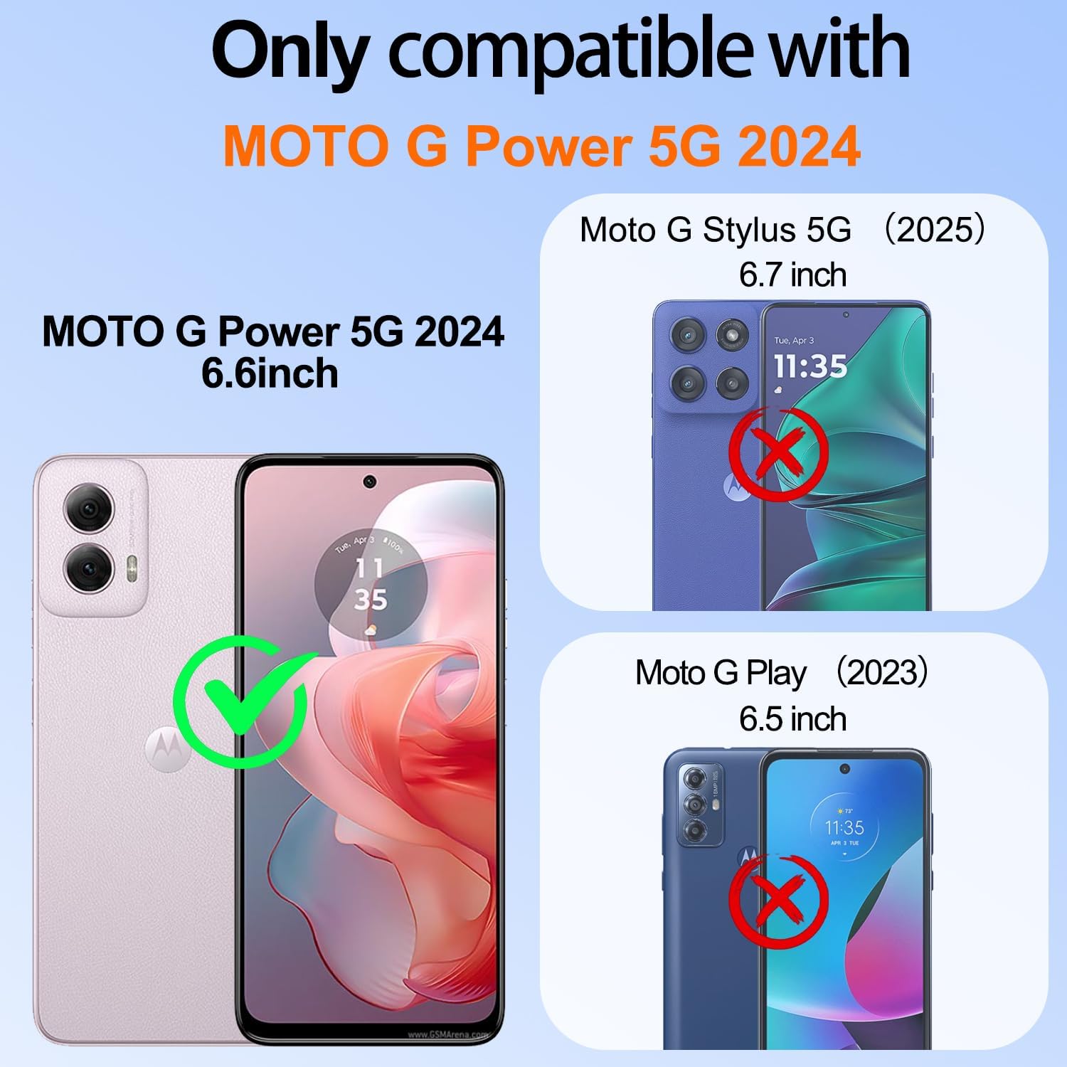 Detalle de Gritup Phone Case for Moto G Power 5G 2024