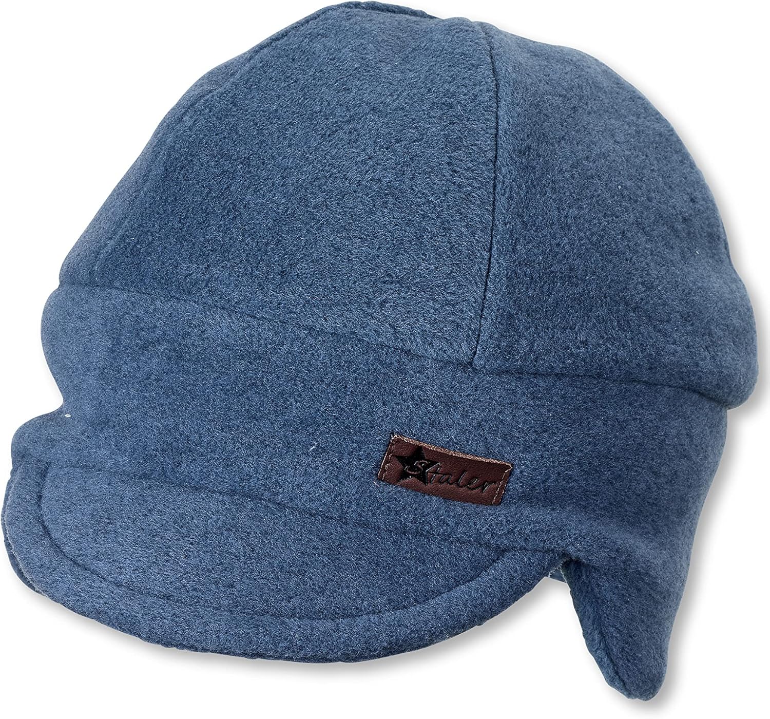 Detalle de Sterntaler Baby Jungen Mütze aus Fleece Melange mit Ohrenklappen – warme Wintermütze