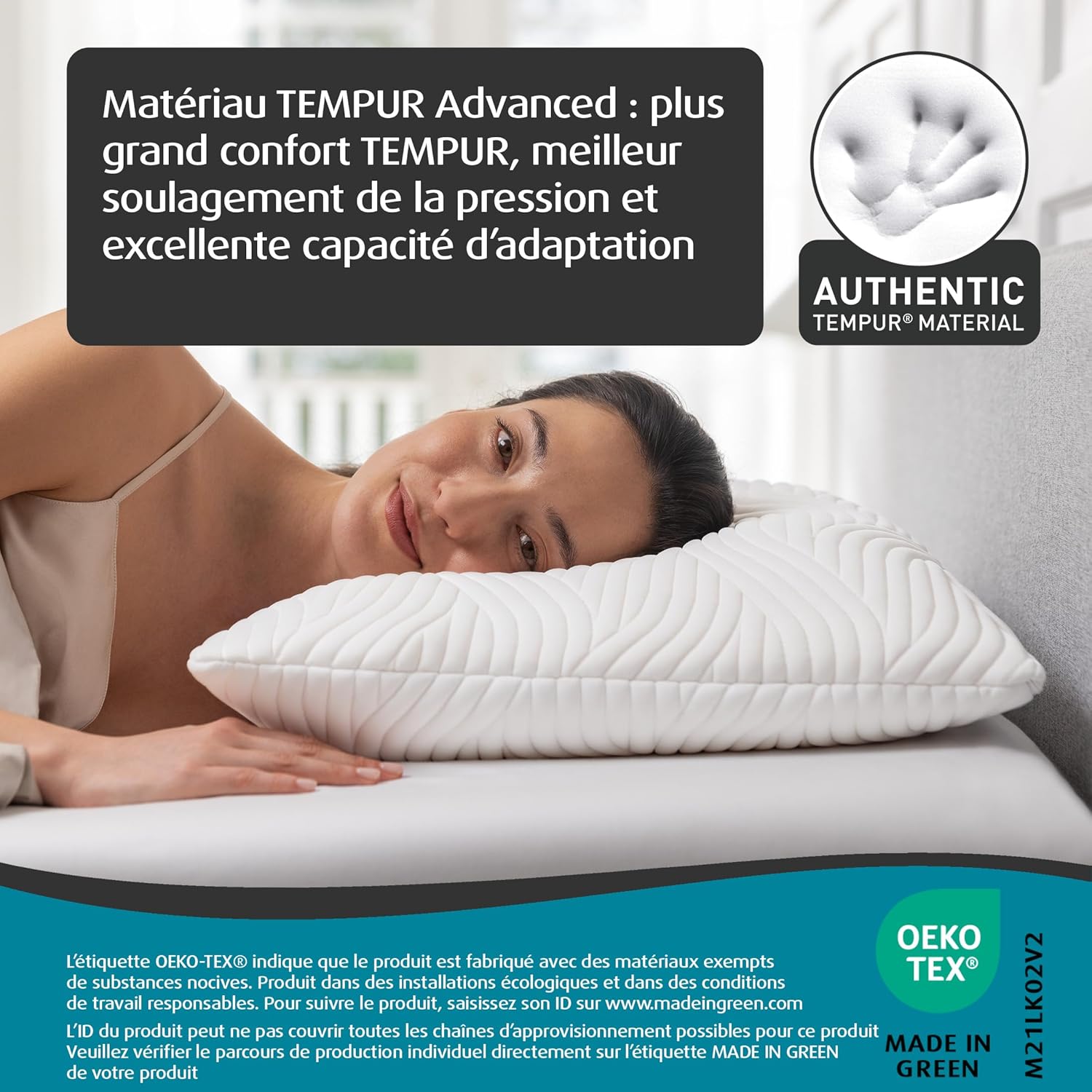 Thumbnail 4 de TEMPUR Oreiller de Sommeil Comfort Medium 40 x 80 cm – Alaise et soutien pour toutes les positions