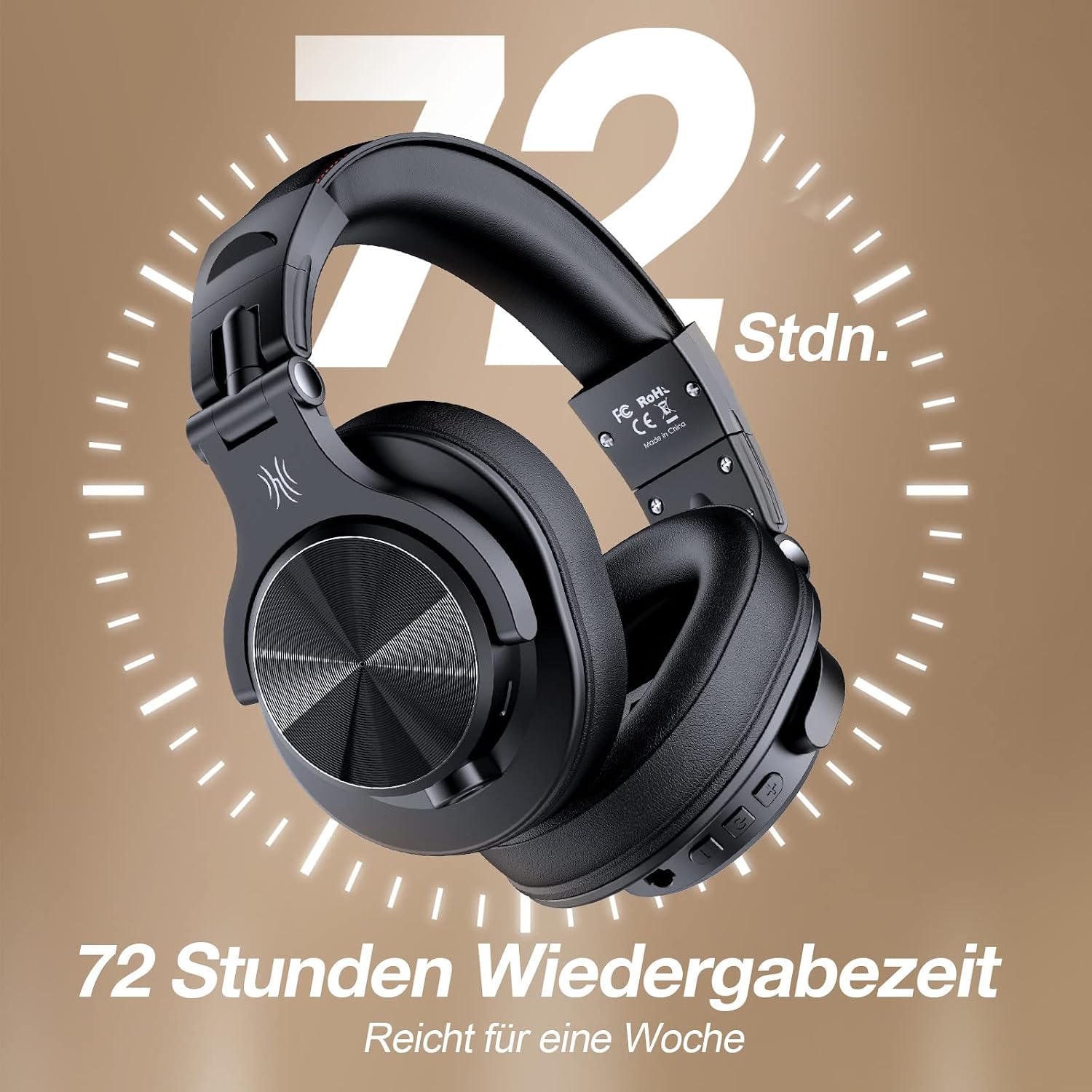 Detalle de OneOdio Bluetooth Kopfhörer Over Ear 72 Std HiFi