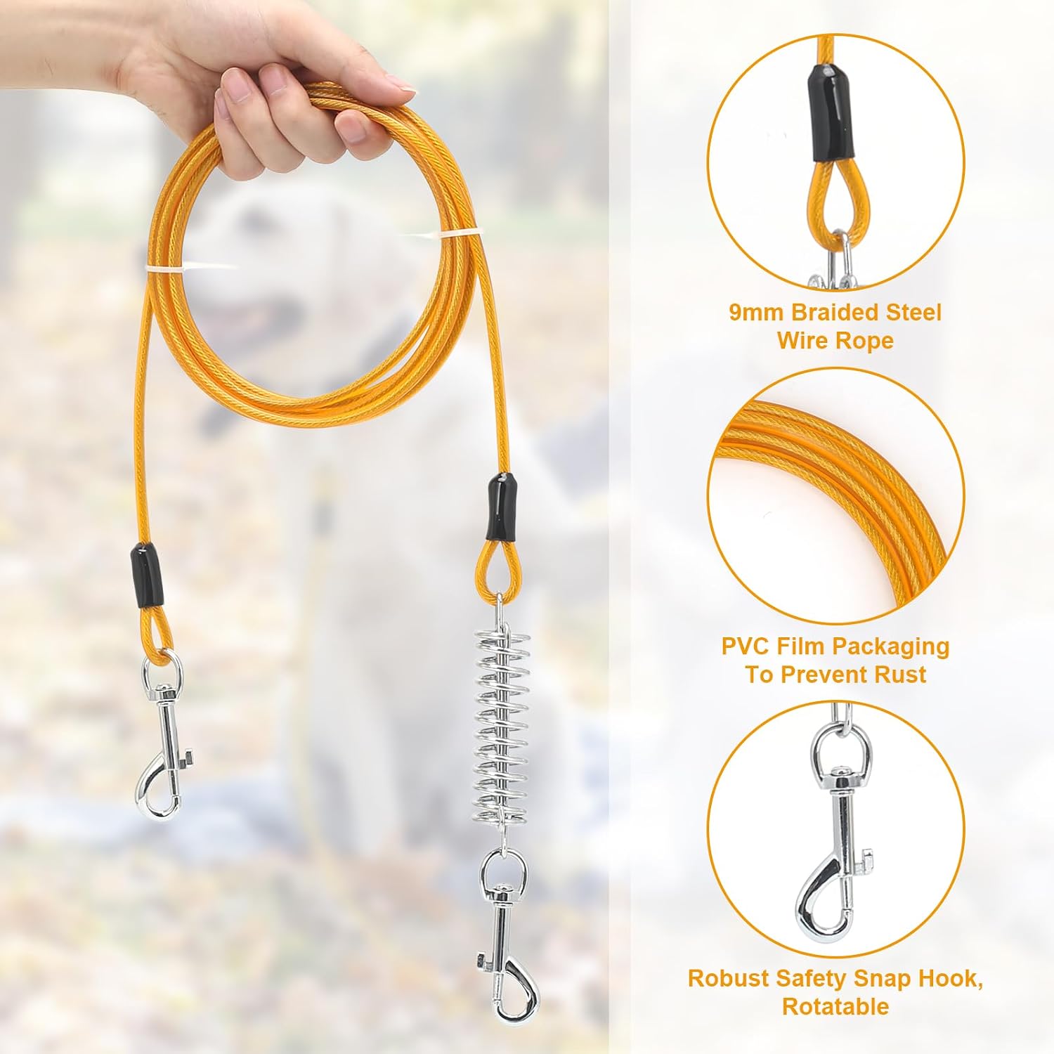 Thumbnail 3 de YunJoyous Dog Tie Out Stake 42 cm