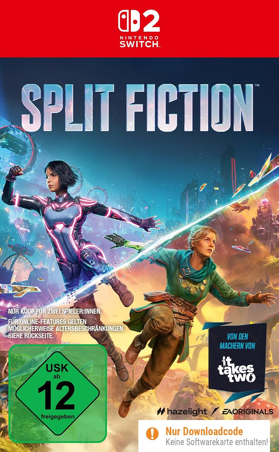 Detalle de Split Fiction Switch 2 16‑stelliger Code