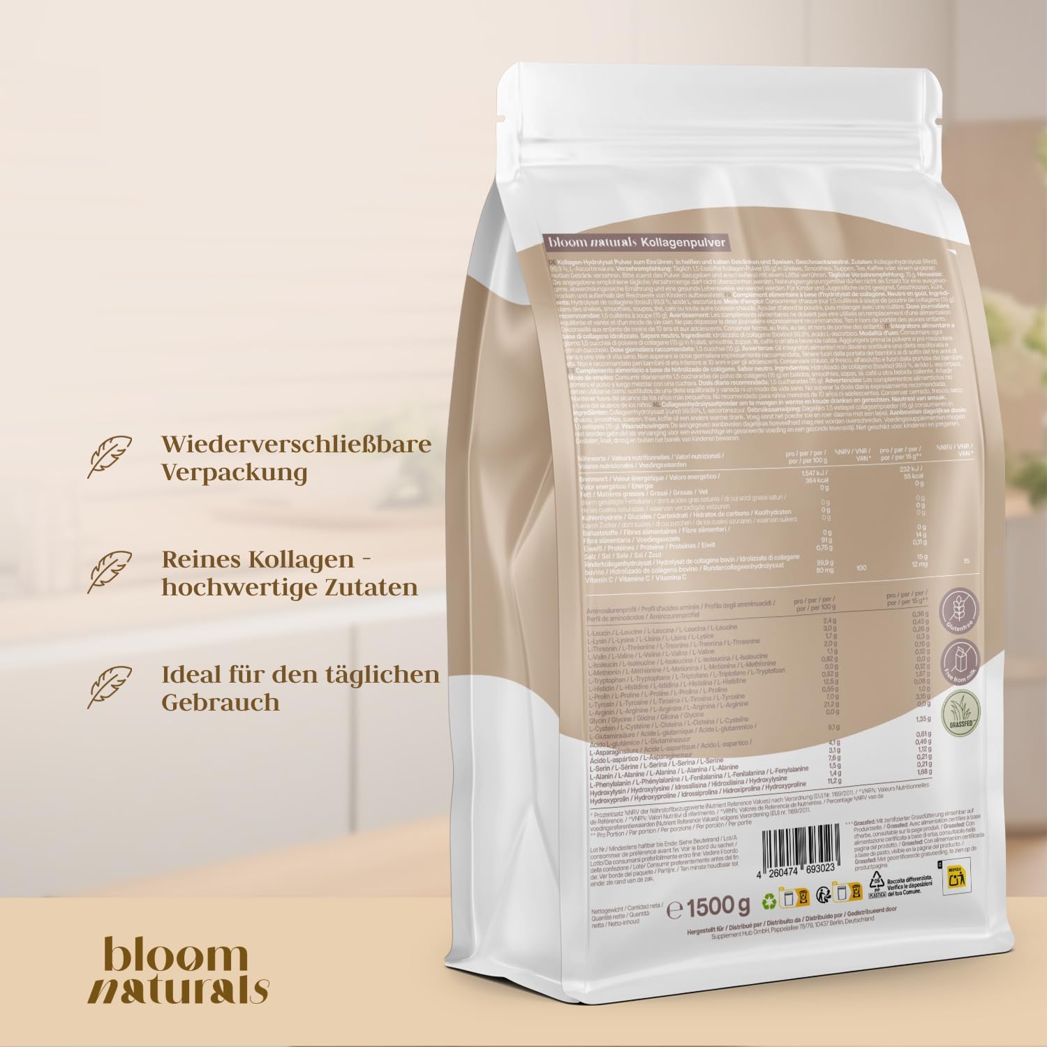 Detalle 2 de Collagen Pulver 1500g