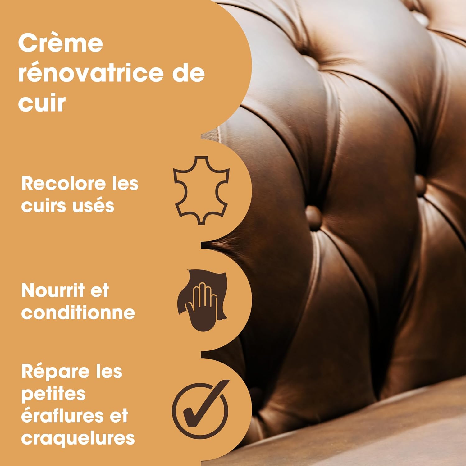 Thumbnail 1 de Furniture Clinic Baume de Recoloration du Cuir Gris Foncé