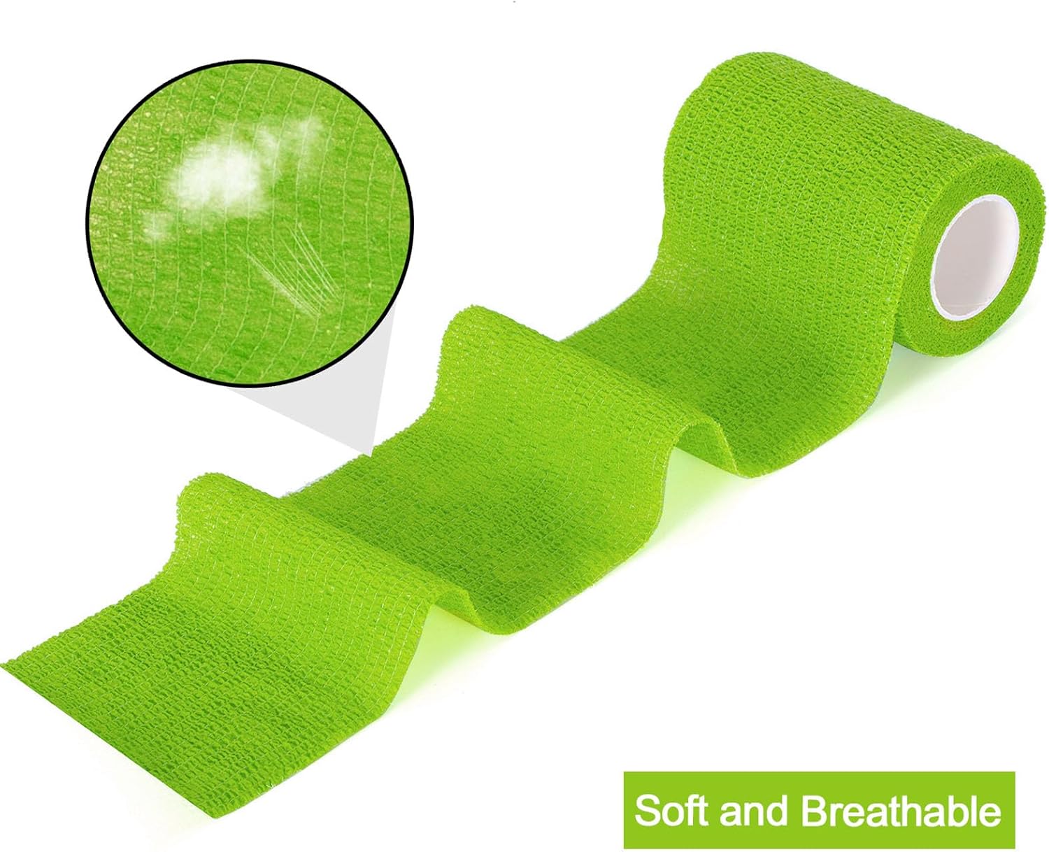Detalle de Sagafly 12 Rolls Self Adherent Cohesive Bandages 7.5cm x 4.5m – Self Adhesive Vet Wrap