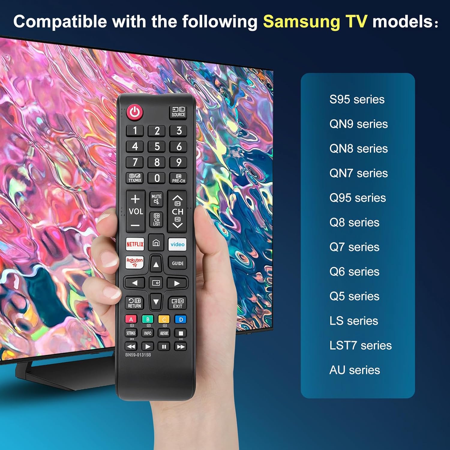 Thumbnail 1 de Samsung Smart TV Remote Universal replacement for Samsung TVs