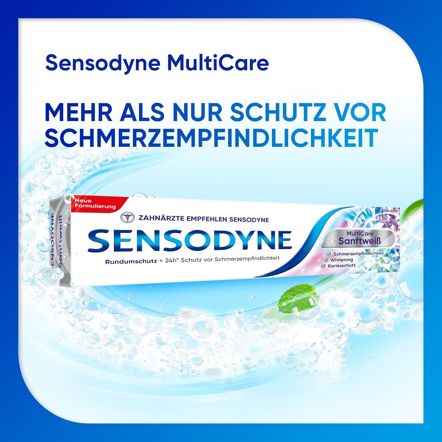 Detalle 2 de Sensodyne MultiCare Sanftweiß 4x75 ml 🪥