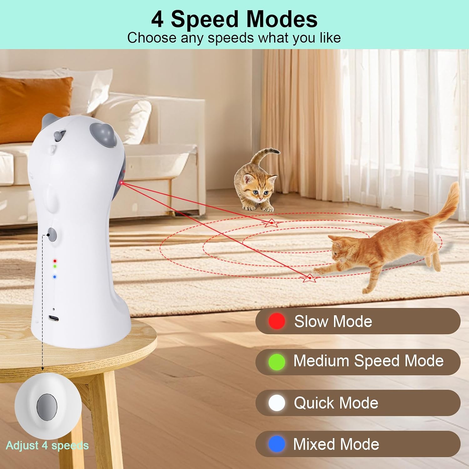 Thumbnail 4 de TBTeek Cat Toy Automatic, 5 Patterns đ±