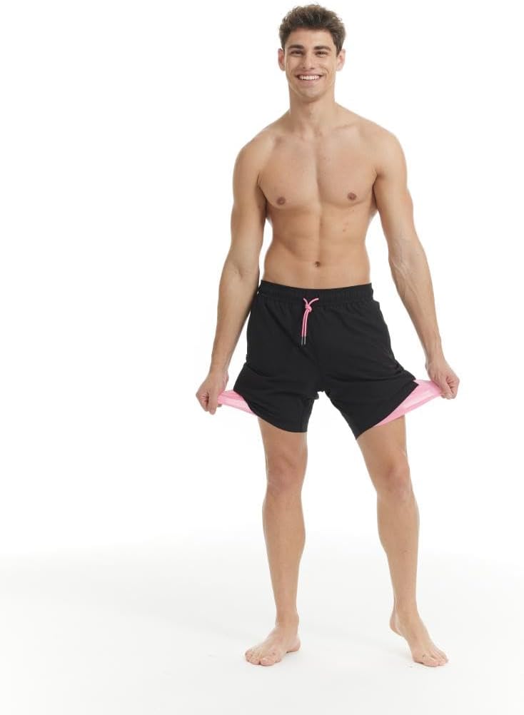 Thumbnail 1 de MaaMgic 2-in-1 Badehose für Herren mit Kompression-Innerhose (Schnelltrocknend, 4-Wege-Stretch)