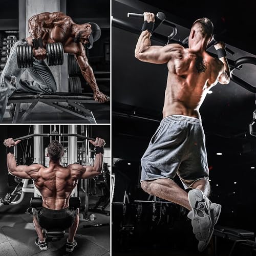 Thumbnail 6 de RDX Fitness Palestra Gancio Cinghie Sollevamento Pesi: Ganci Polso con Supporto Neoprene e Cinghia Regolabile