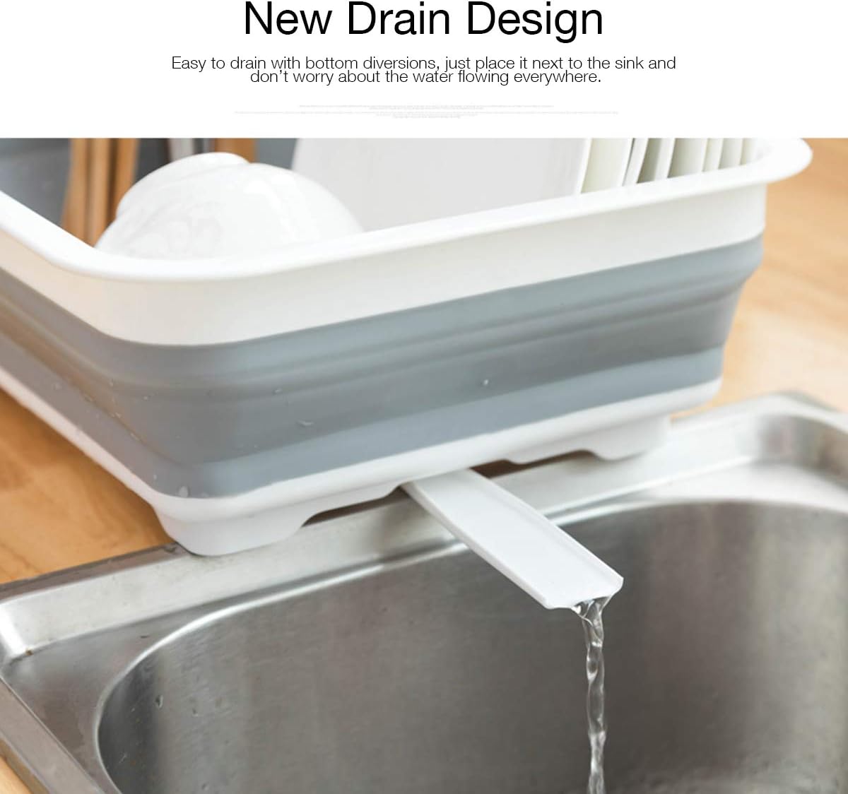 Thumbnail 4 de THANSTAR Collapsible Dish Drying Rack