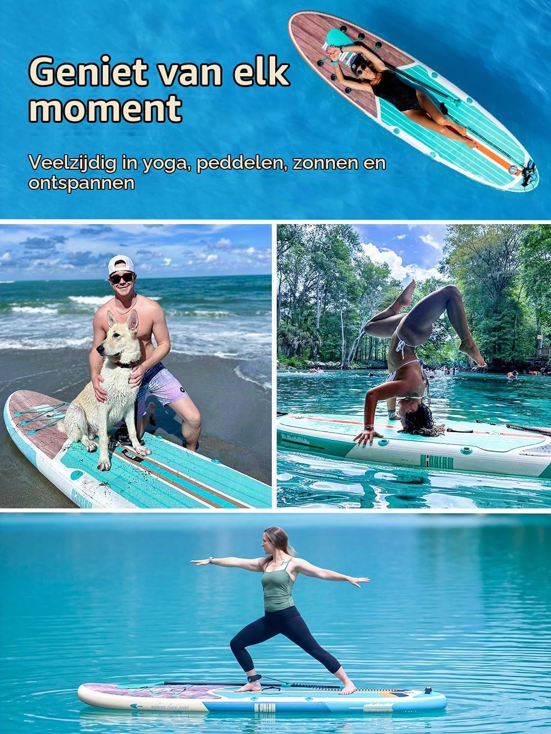Thumbnail 6 de Niphean SUPNP320 opblaasbaar SUP-board met zitje, 320 cm en 200 kg draagkracht