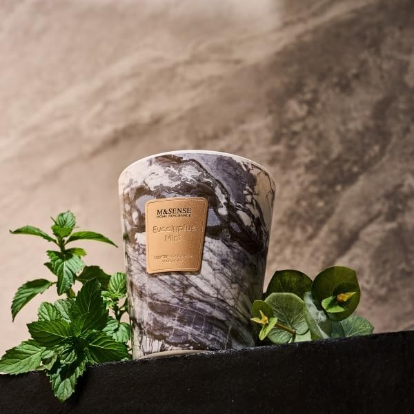 Detalle 2 de M&SENSE MSSHUS01202M geurkaars, sojawas, eucalyptus-munt, 400 g
