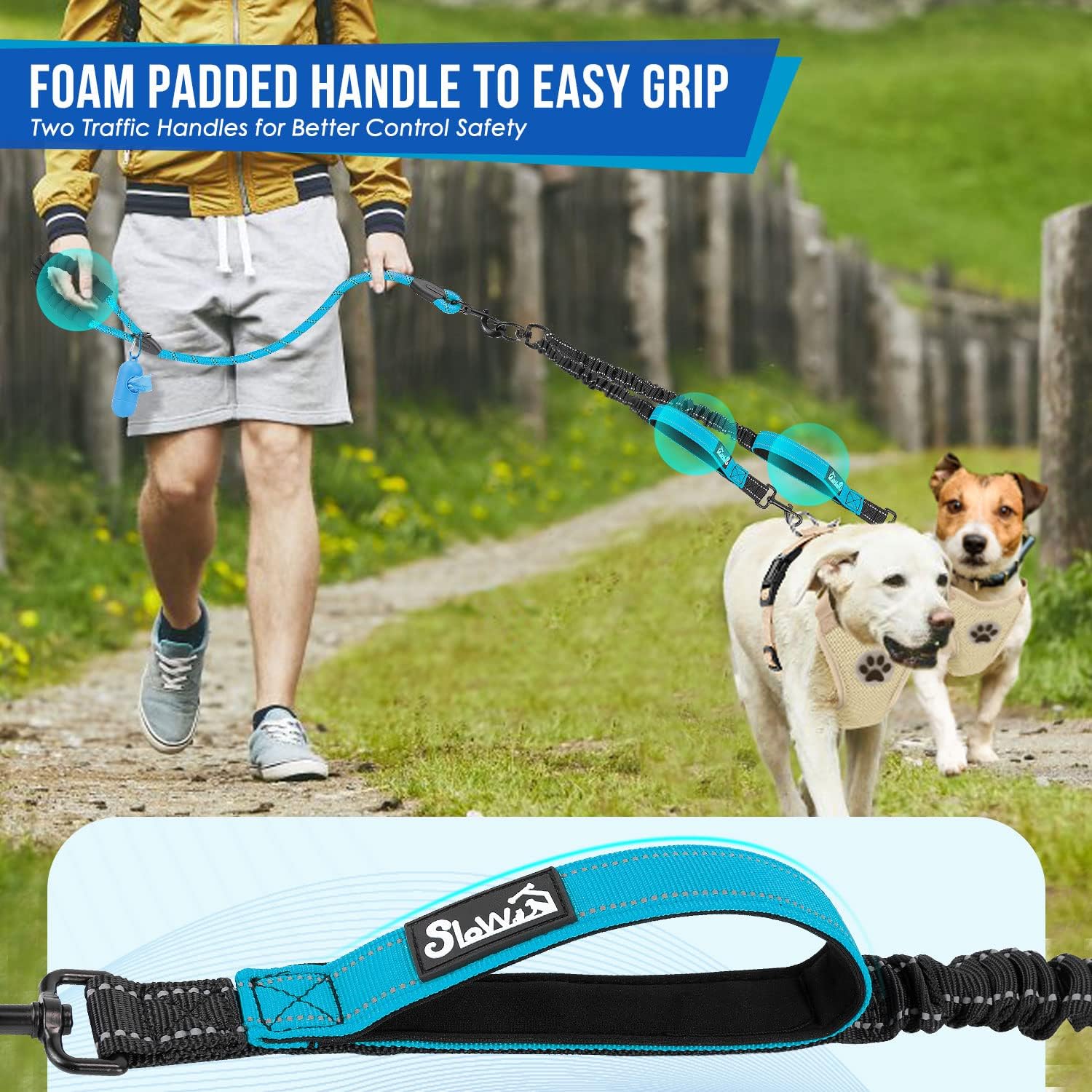 Detalle 2 de Eyein Double Dog Lead No Tangle