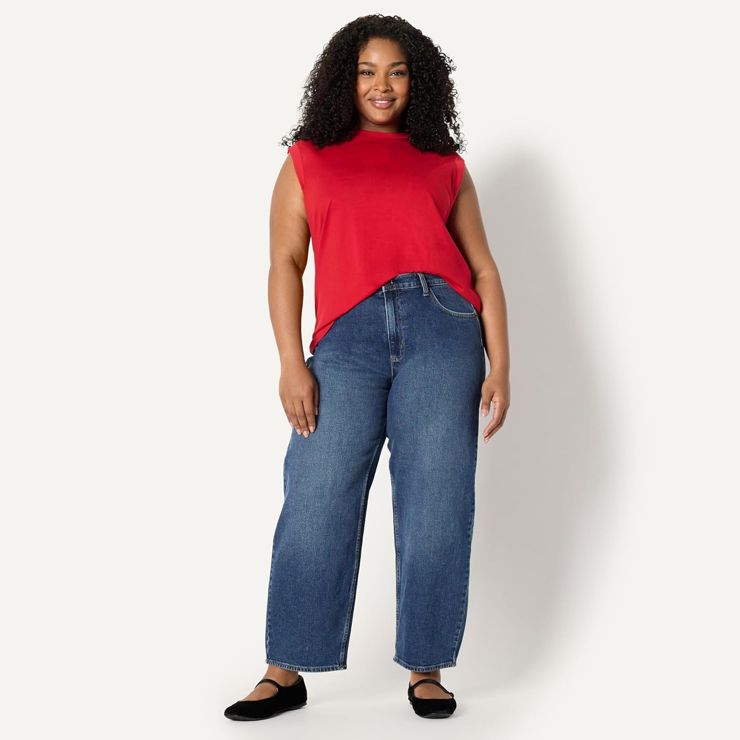 Thumbnail 6 de Amazon Essentials Damen Relaxed-Fit Muscle-T-Shirt aus Baumwolle